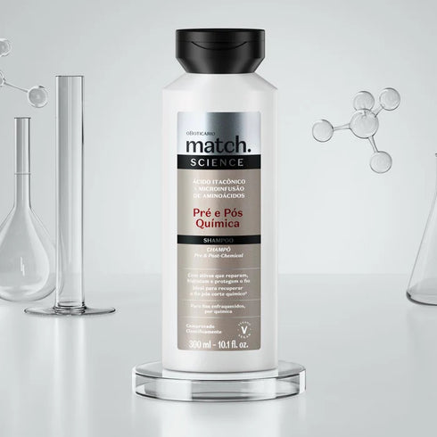 O Boticário  Match Science Pre and Post-Chemical Shampoo 300ml